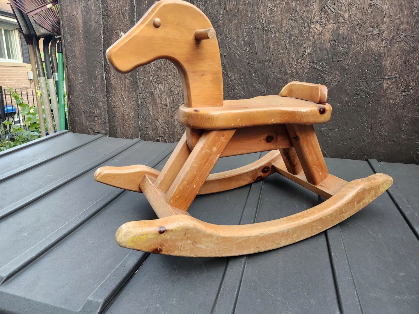 Vintage Solid Wooden Rocking Horse - photo 4