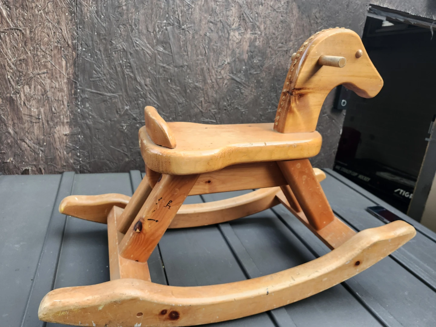 Vintage Solid Wooden Rocking Horse - photo 5