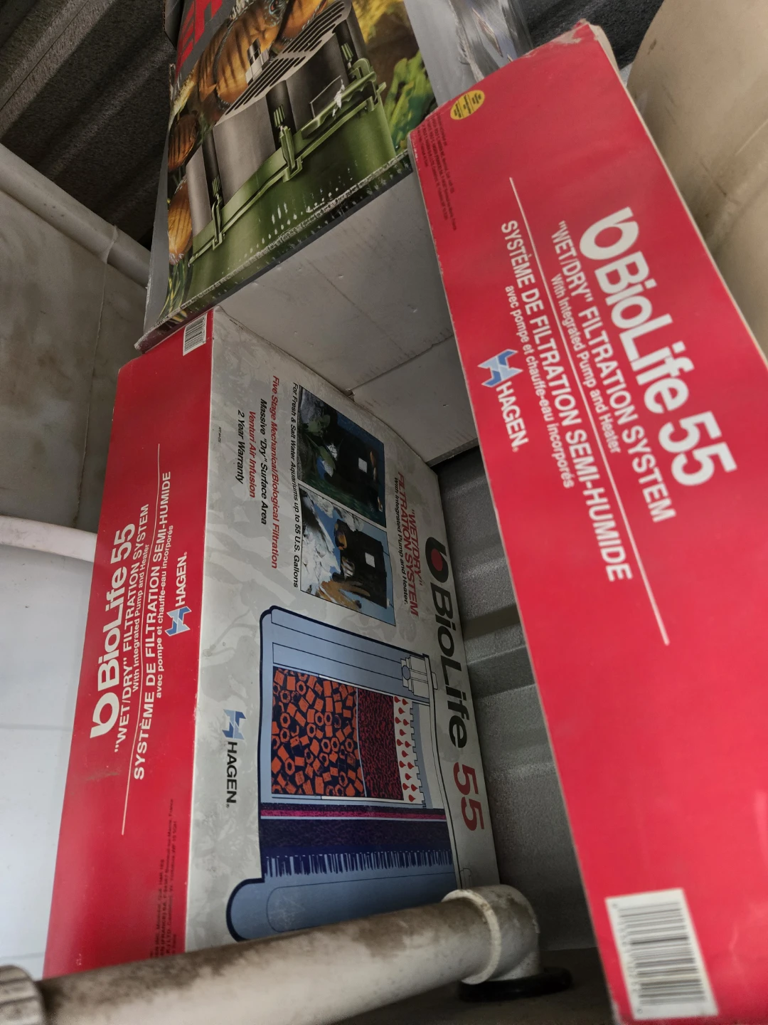 2 Brand new Hagen BioLife 55 "Wet/Dry" Filtration System