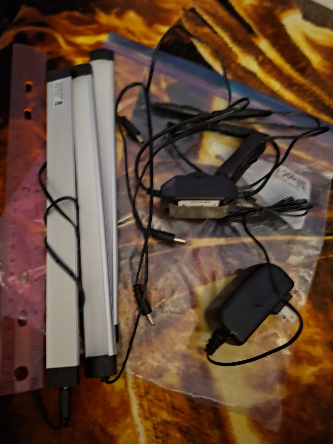 LED Strip Lights Set with Dimmer and Power Adapter - photo 2