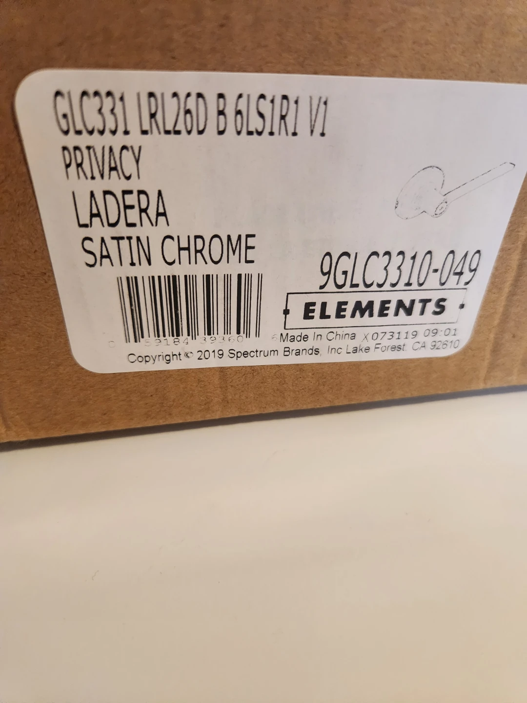 Weiser Ladera Satin Chrome Privacy Door Lever - photo 2