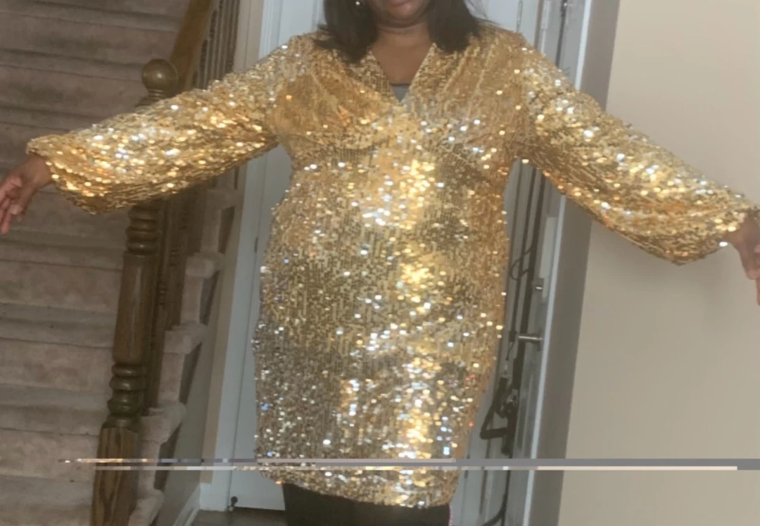 Gold Sequin Dress - Size XL/1X - photo 3
