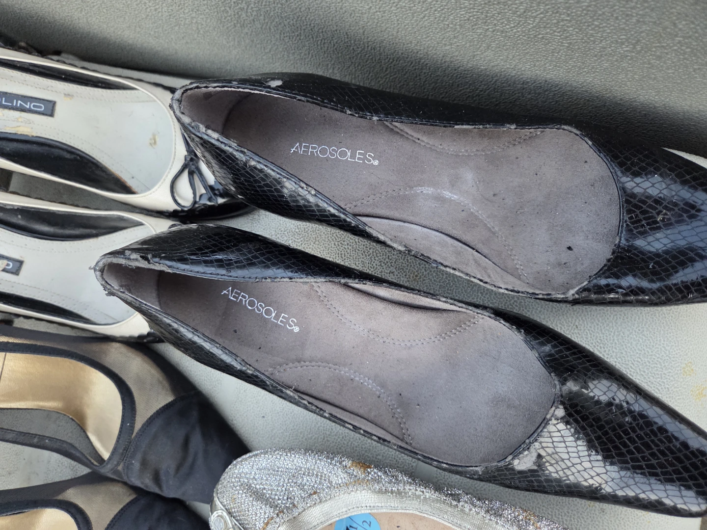 Aerosoles Black Snake Print Ballet Flats - photo 3