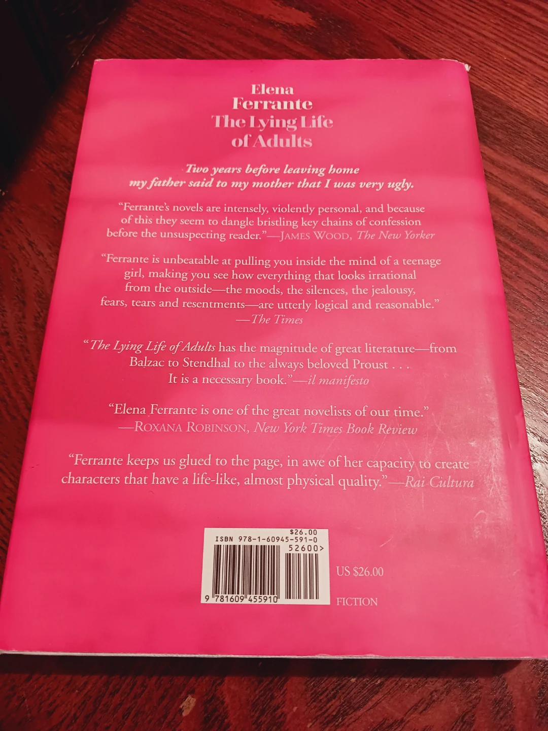 Book. Elena Ferrante The Lying Life of Adults Book - photo 3