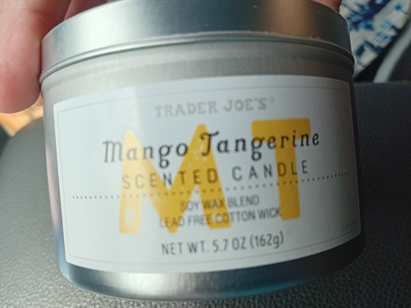 Trader Joe's Mango Tangerine Scented Candle