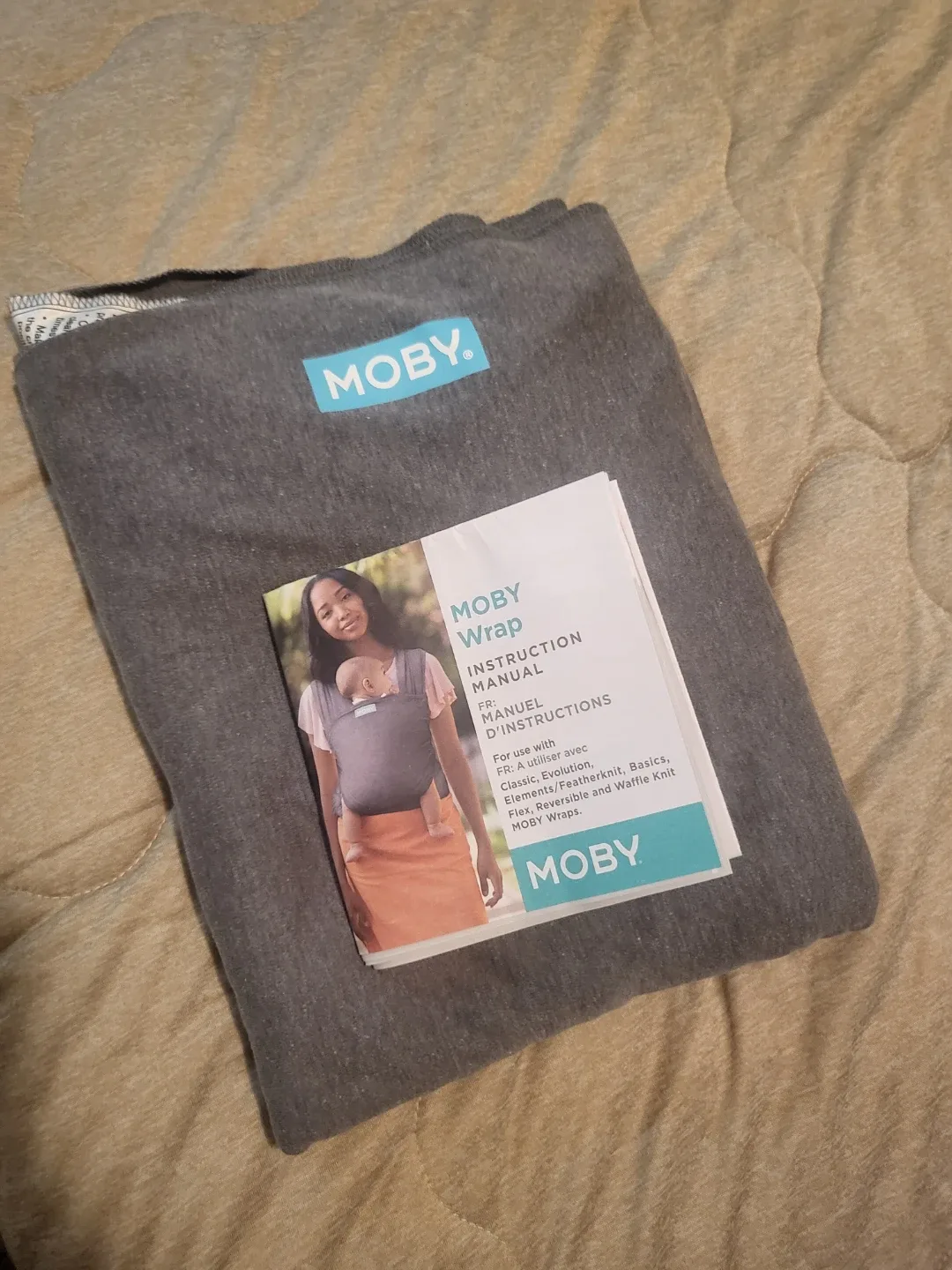Moby Wrap Baby Carrier - Grey