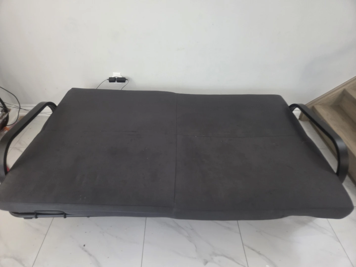 Black Futon Sofa Bed Frame - photo 2