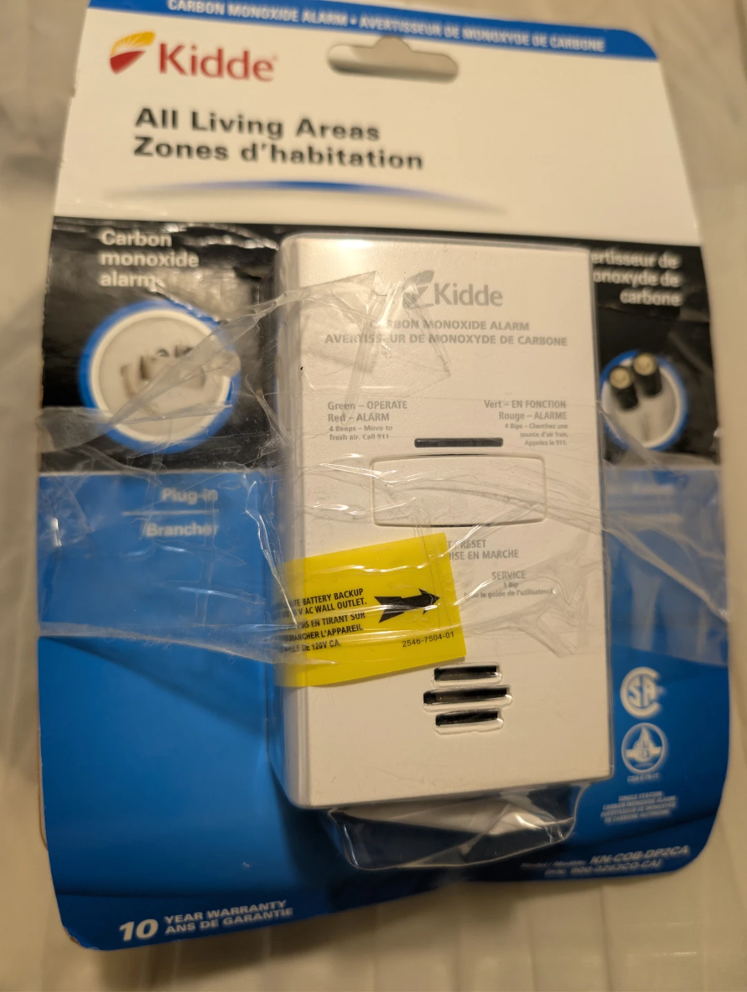New Kidde Carbon Monoxide Alarm for All Living Areas
