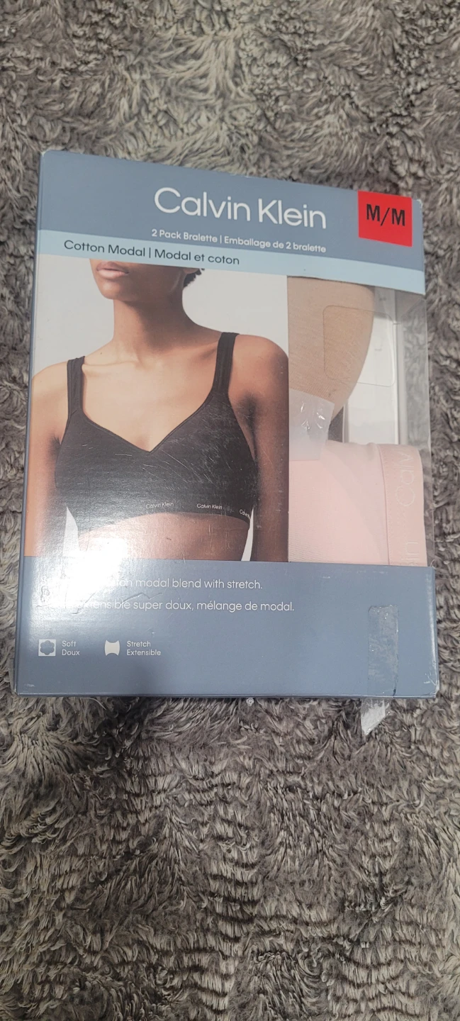 Calvin Klein 2 Pack Cotton Modal Bralettes M/M