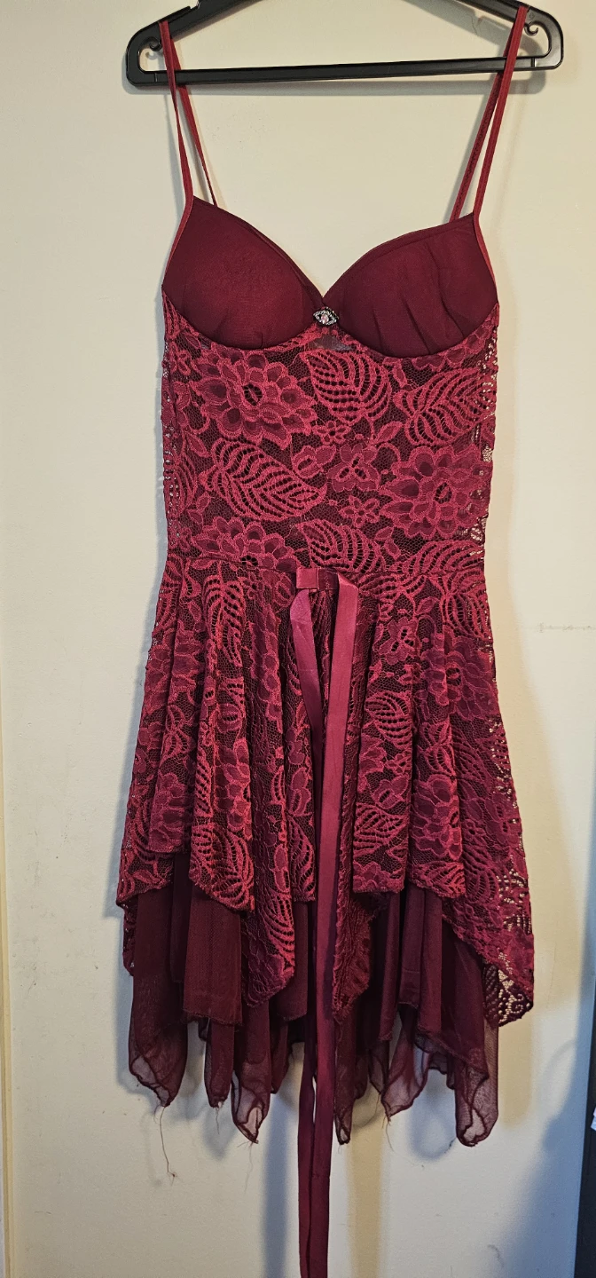 Red Lace Babydoll Dress - photo 2