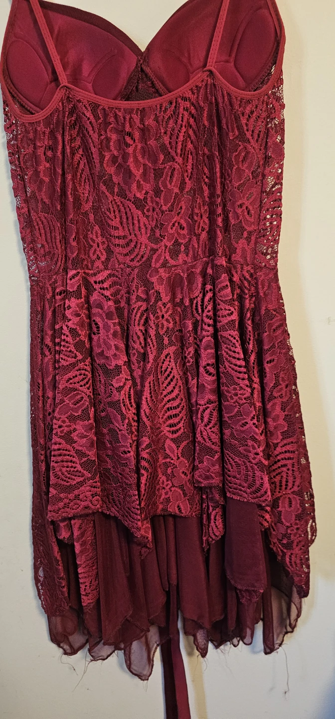 Red Lace Babydoll Dress - photo 5