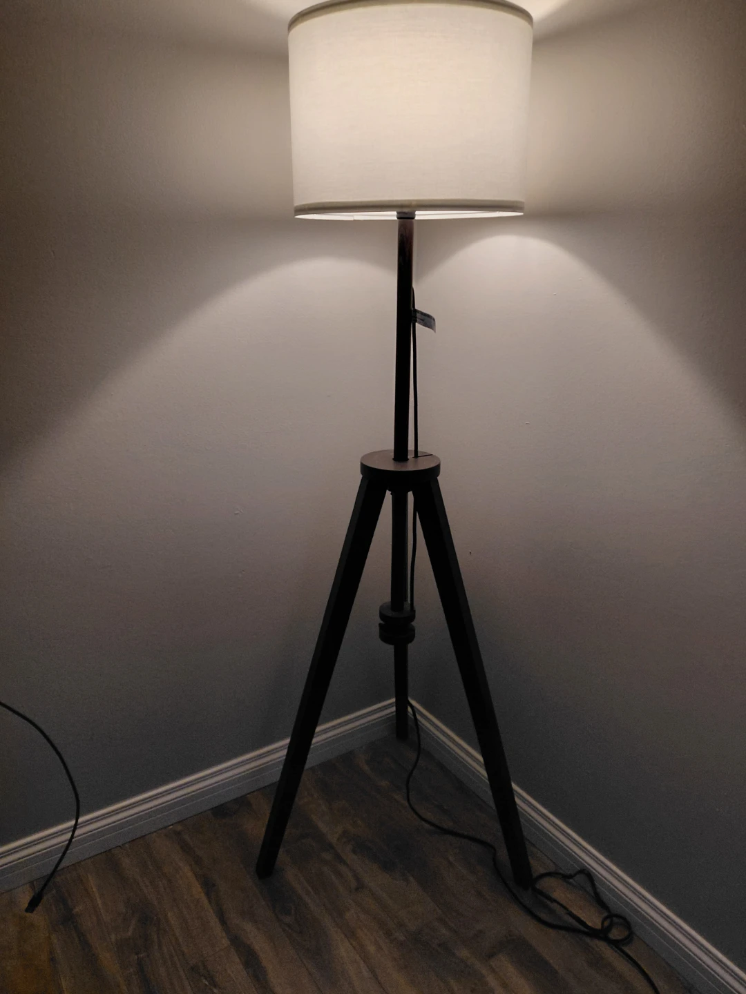 2x IKEA Tripod Floor Lamp with White Shade