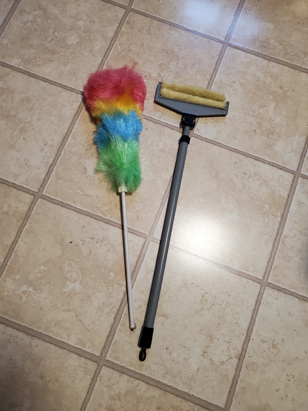 Rainbow Duster and Extendable blind cleaner