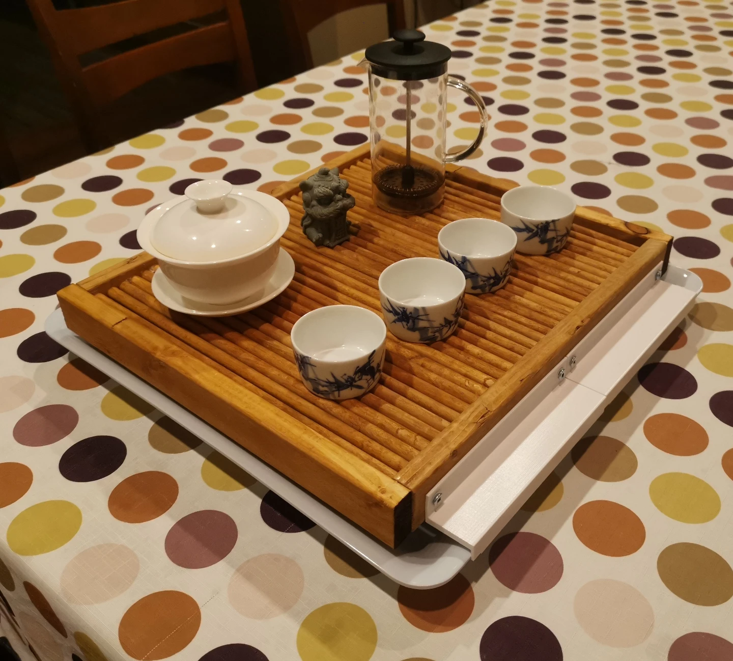 Handmade Gongfu Tea Tray | Wooden Tea Table (Tray Only) - photo 2