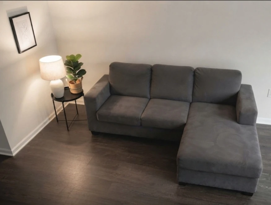 ​Grey L-Shaped Sectional Sofa - photo 3