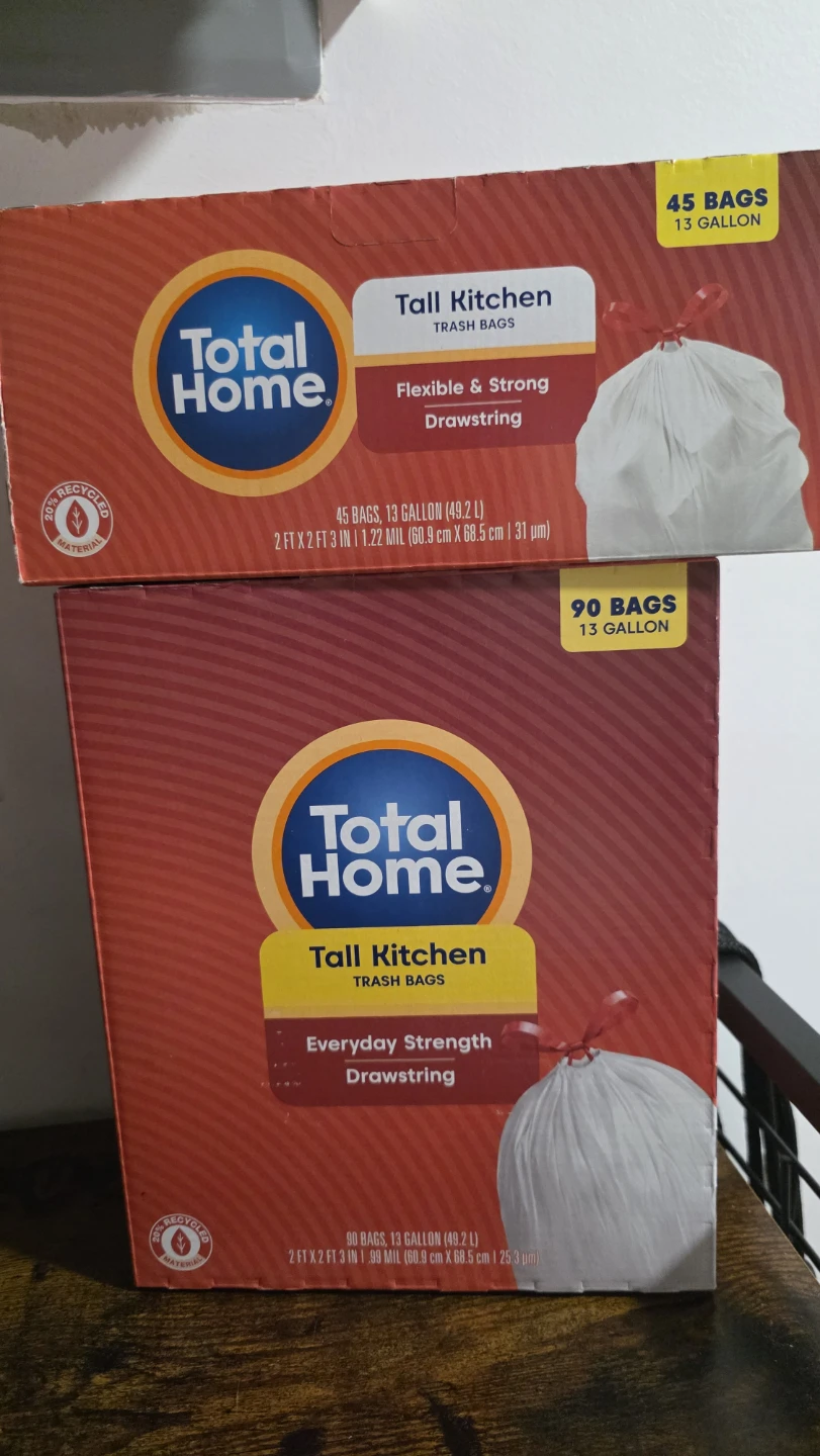 Total Home Tall Kitchen Trash Bags - 13 Gallon