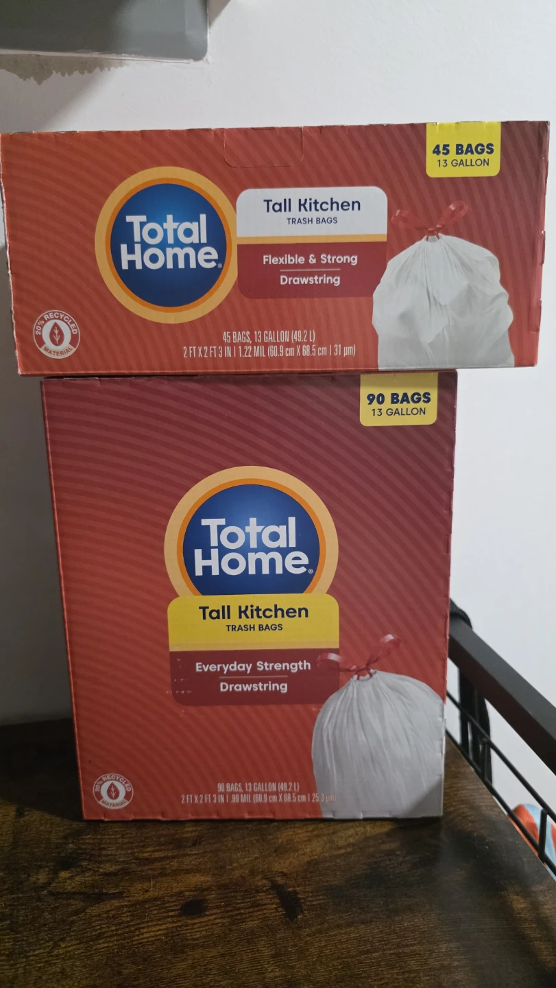 Total Home Tall Kitchen Trash Bags - 13 Gallon - photo 2