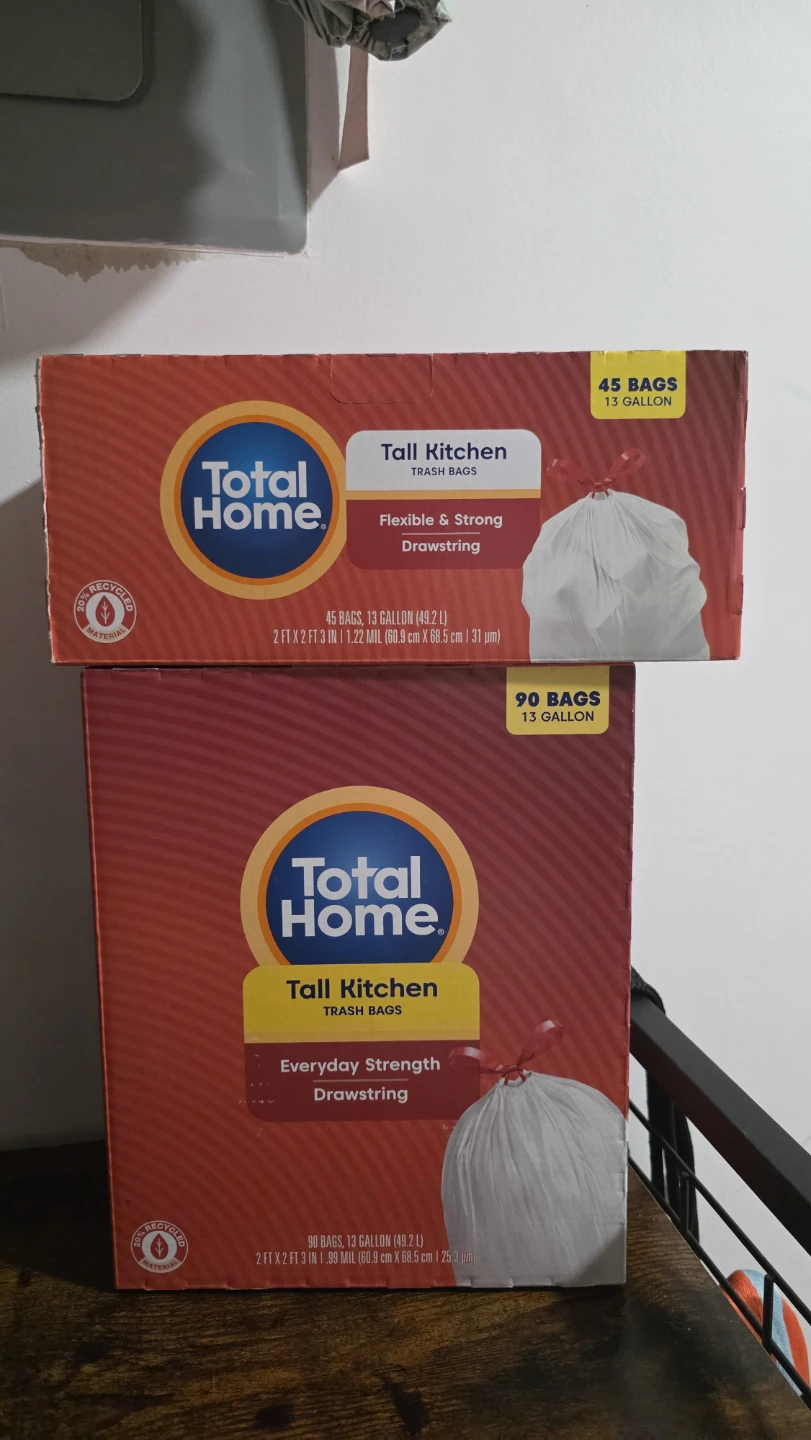 Total Home Tall Kitchen Trash Bags - 13 Gallon - photo 3