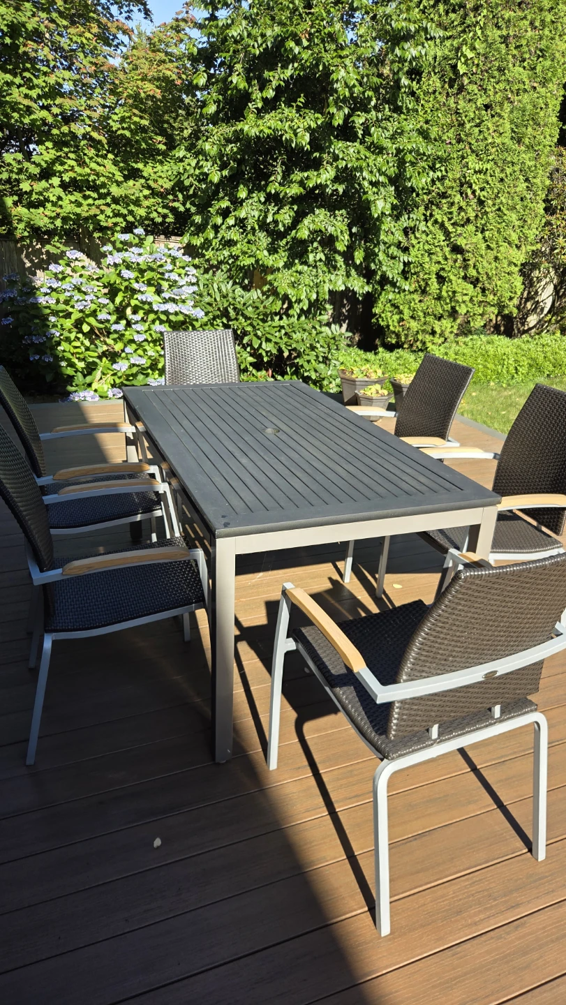 Outdoor Dining Table and 6 Chairs Set - photo 3