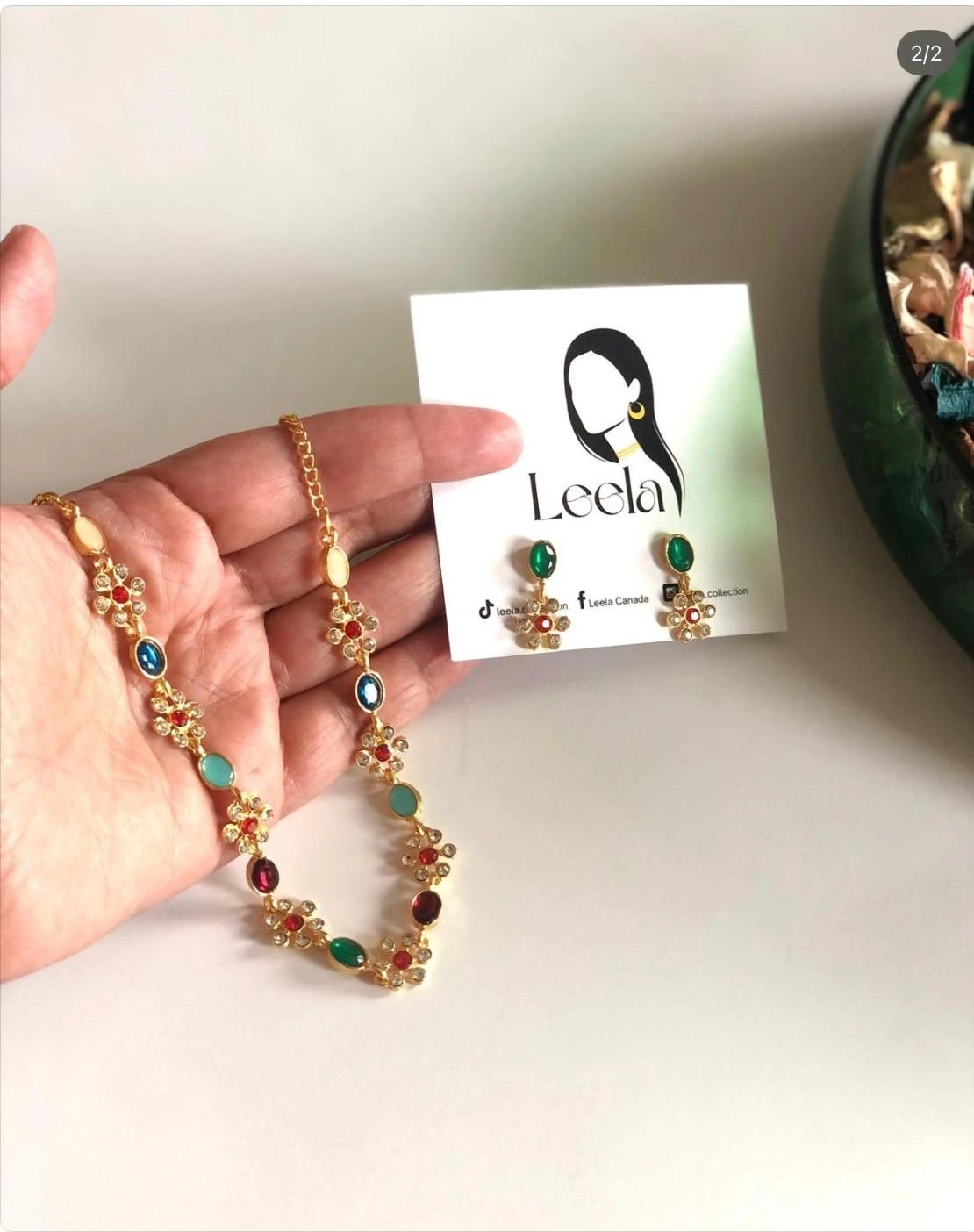 Leela Necklace and Earring Set - photo 2