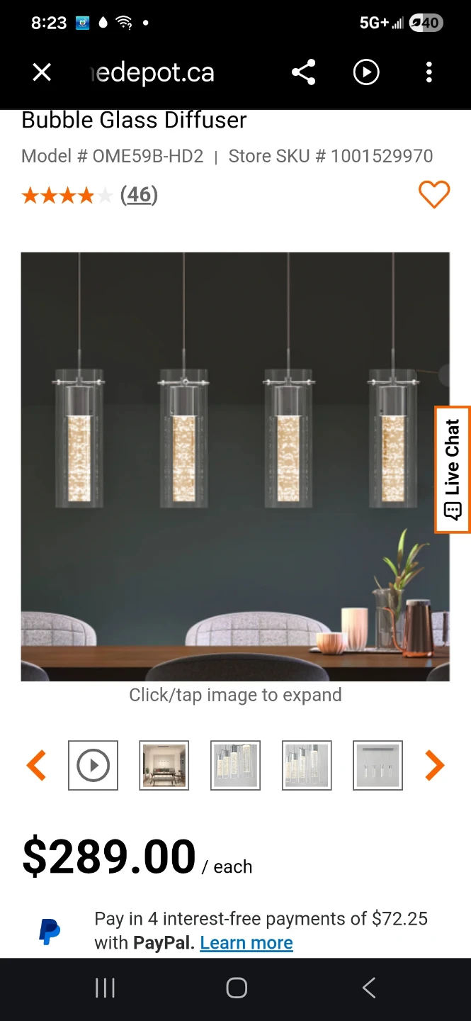 Bubble Glass Diffuser LED Light Fixture - photo 2