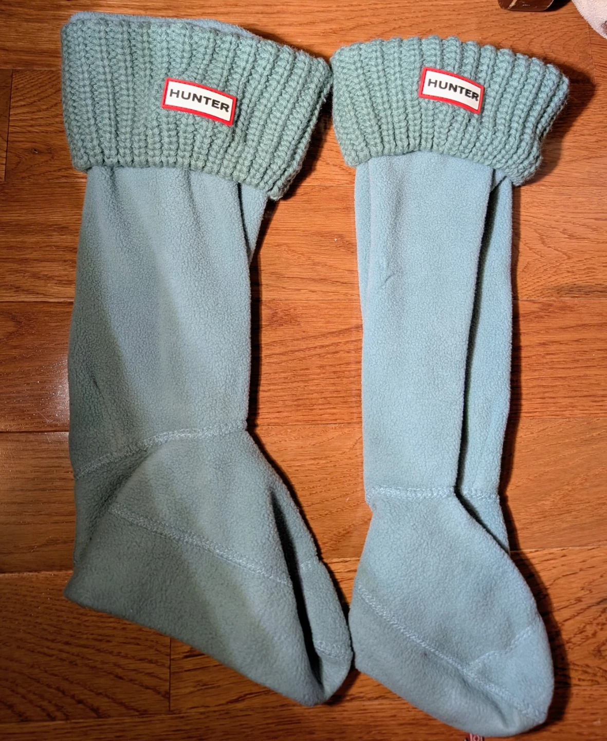 Hunter Fleece Boot Socks - sage green