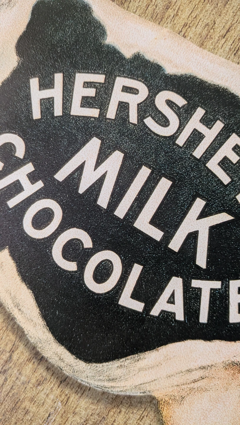 Hershey's Milk Choc metal Vintage Style Sign - photo 5