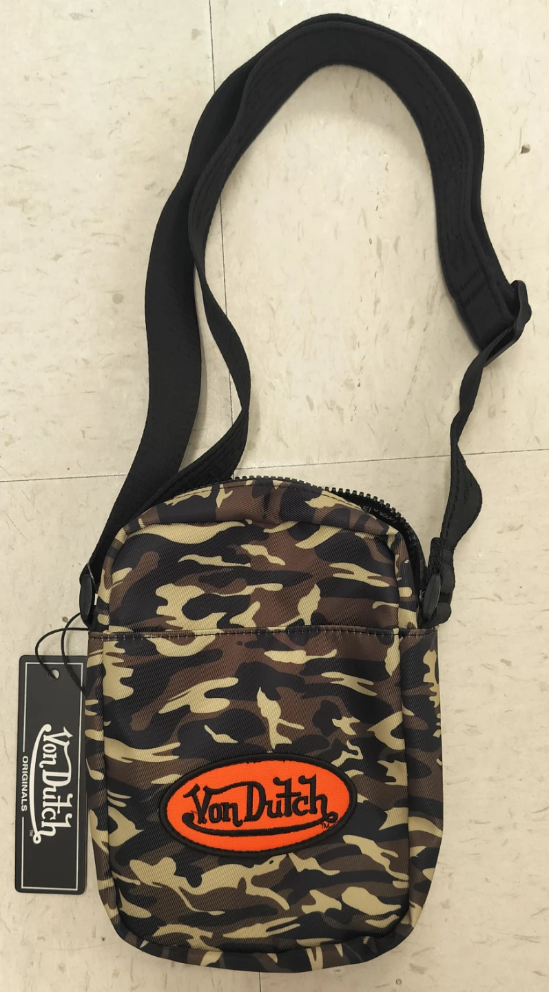 Von Dutch Camouflage Crossbody Bag