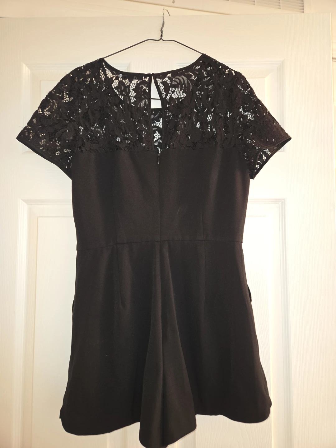 Black Lace Shorts Jumpsuit - photo 2