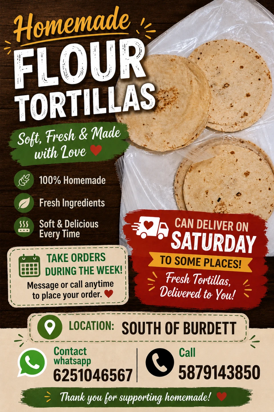 Homemade Flour Tortillas