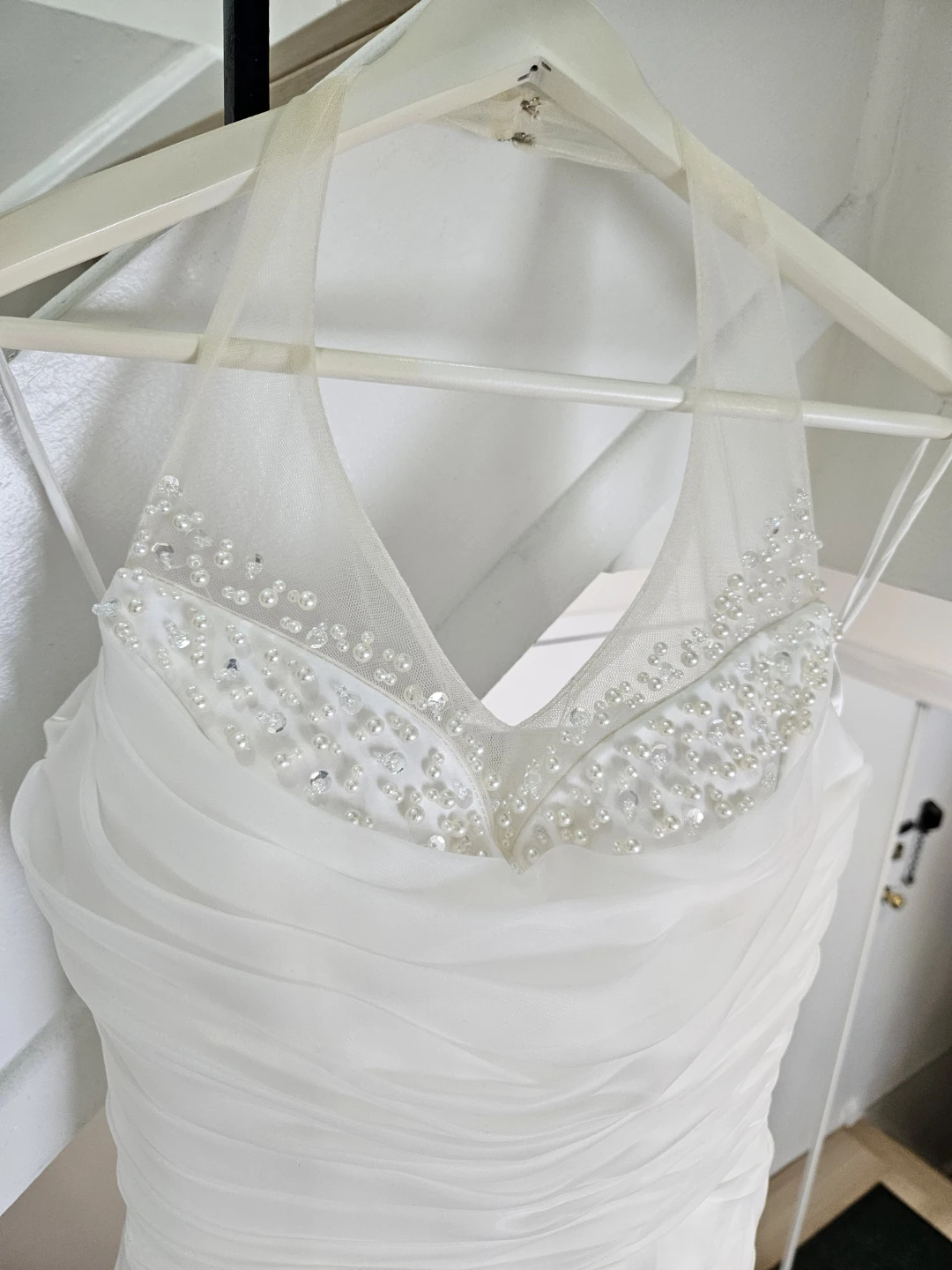 Beaded Ivory A-Line Wedding Dress - photo 4