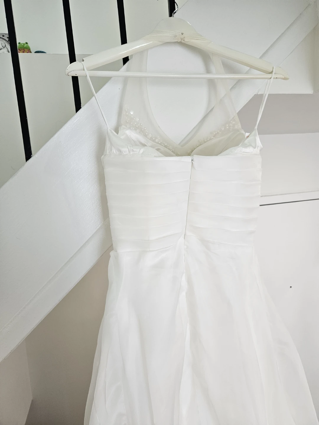 Beaded Ivory A-Line Wedding Dress - photo 5