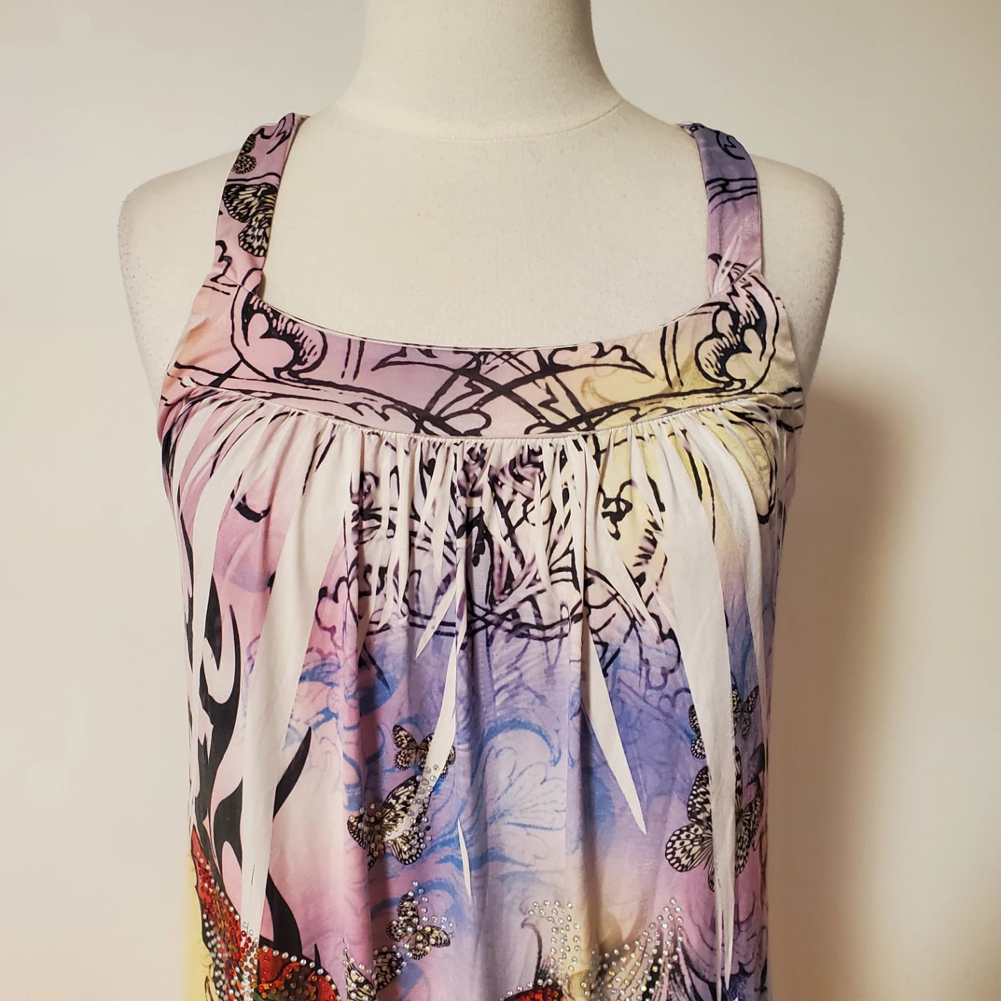 Women's Butterfly Print Tank Dress