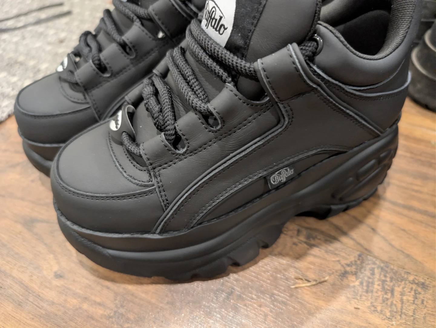Buffalo Platform Shoes - Black
