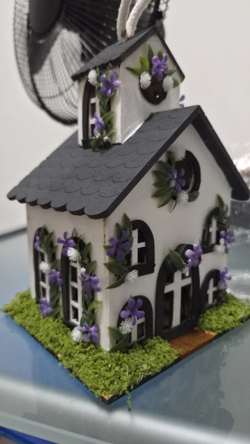 Handmade Wooden LED Decorative House - photo 3
