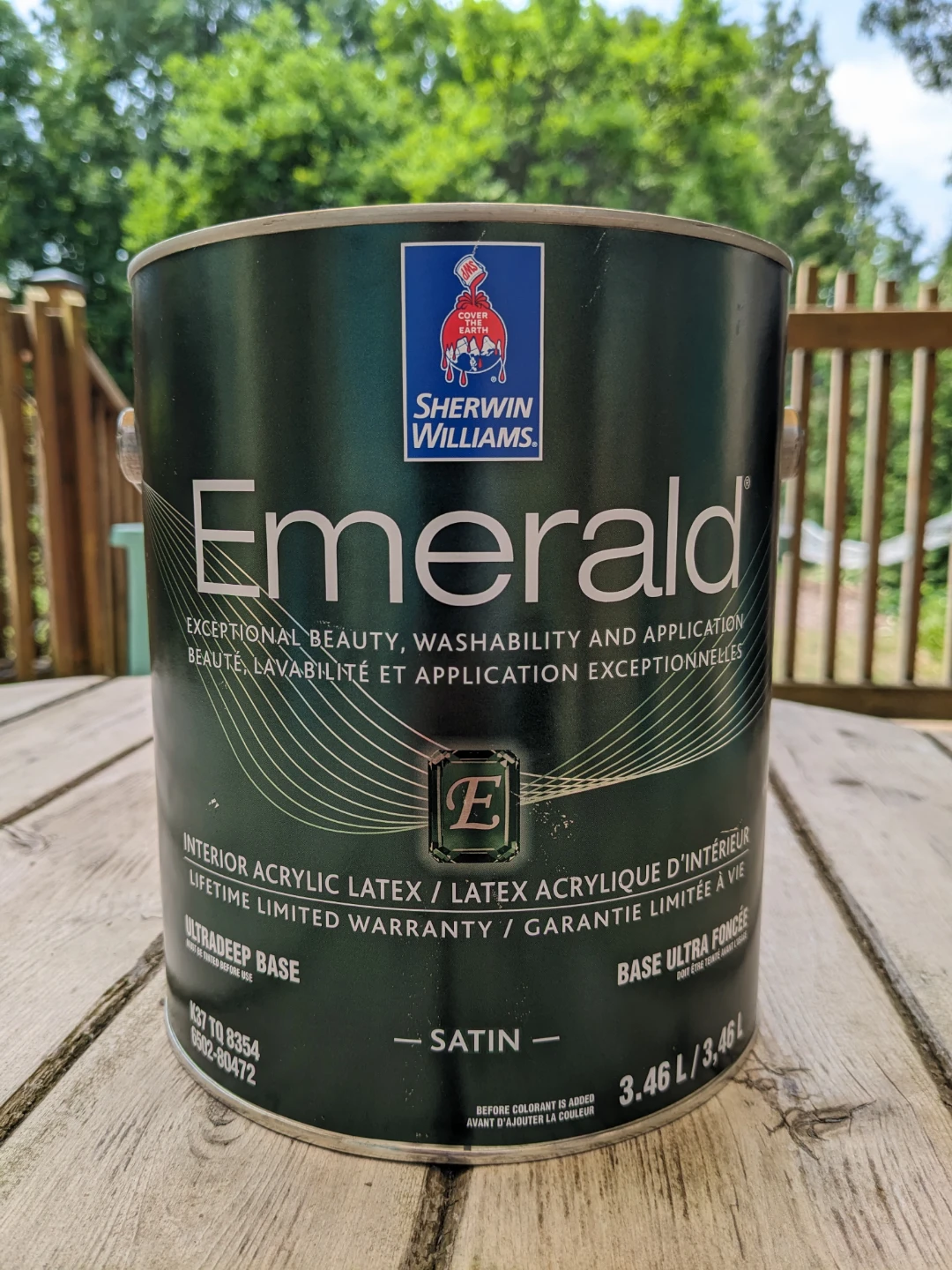 New- Sherwin Williams Emerald Paint in Tricorn Black - photo 3