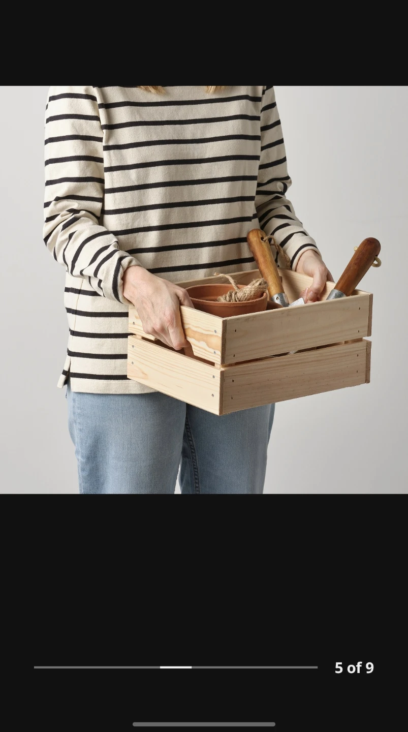 IKEA KHAGGSLLD Wooden Crate - photo 2