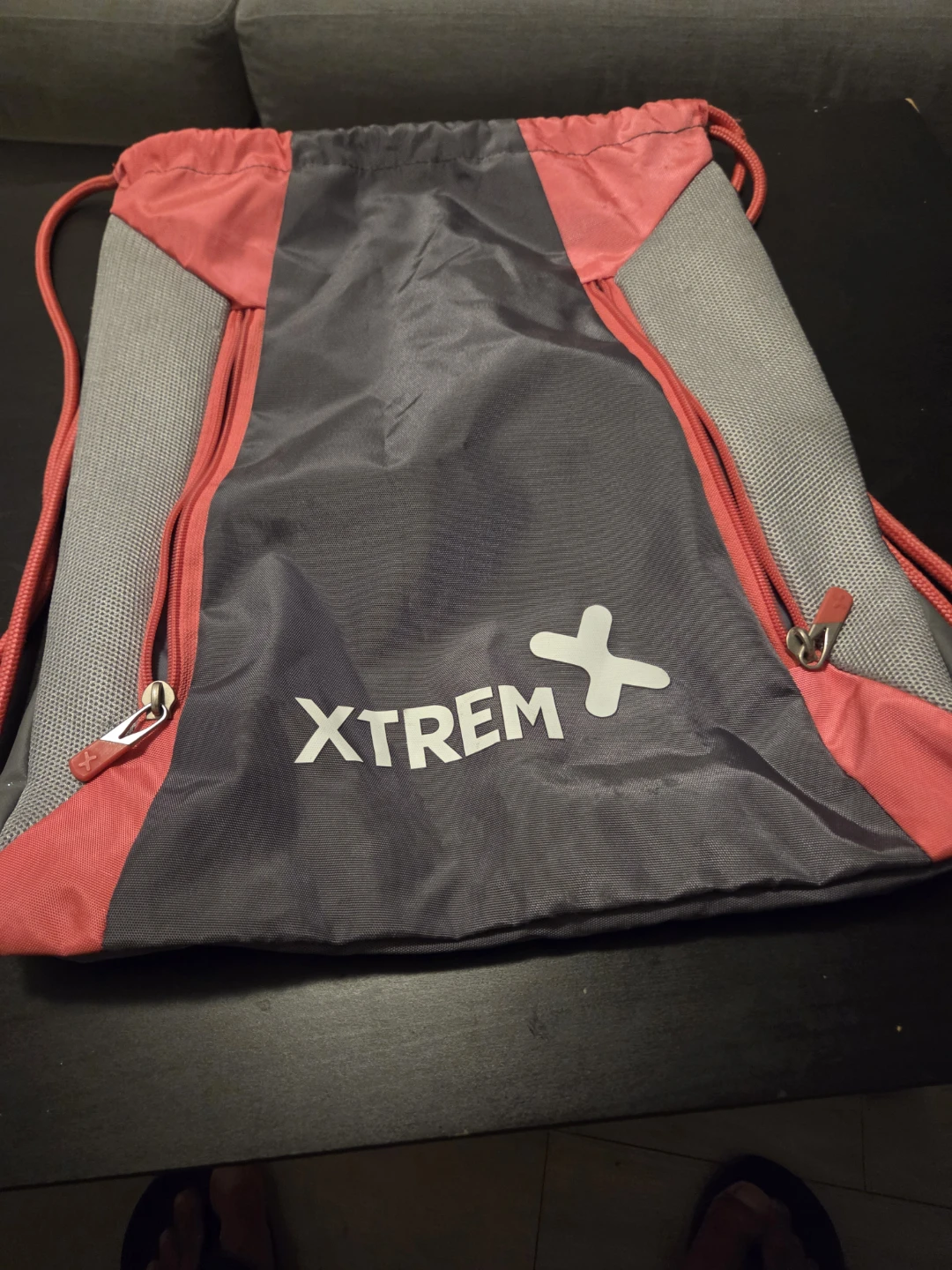 XTREM Drawstring Bag - Grey/Pink - photo 3