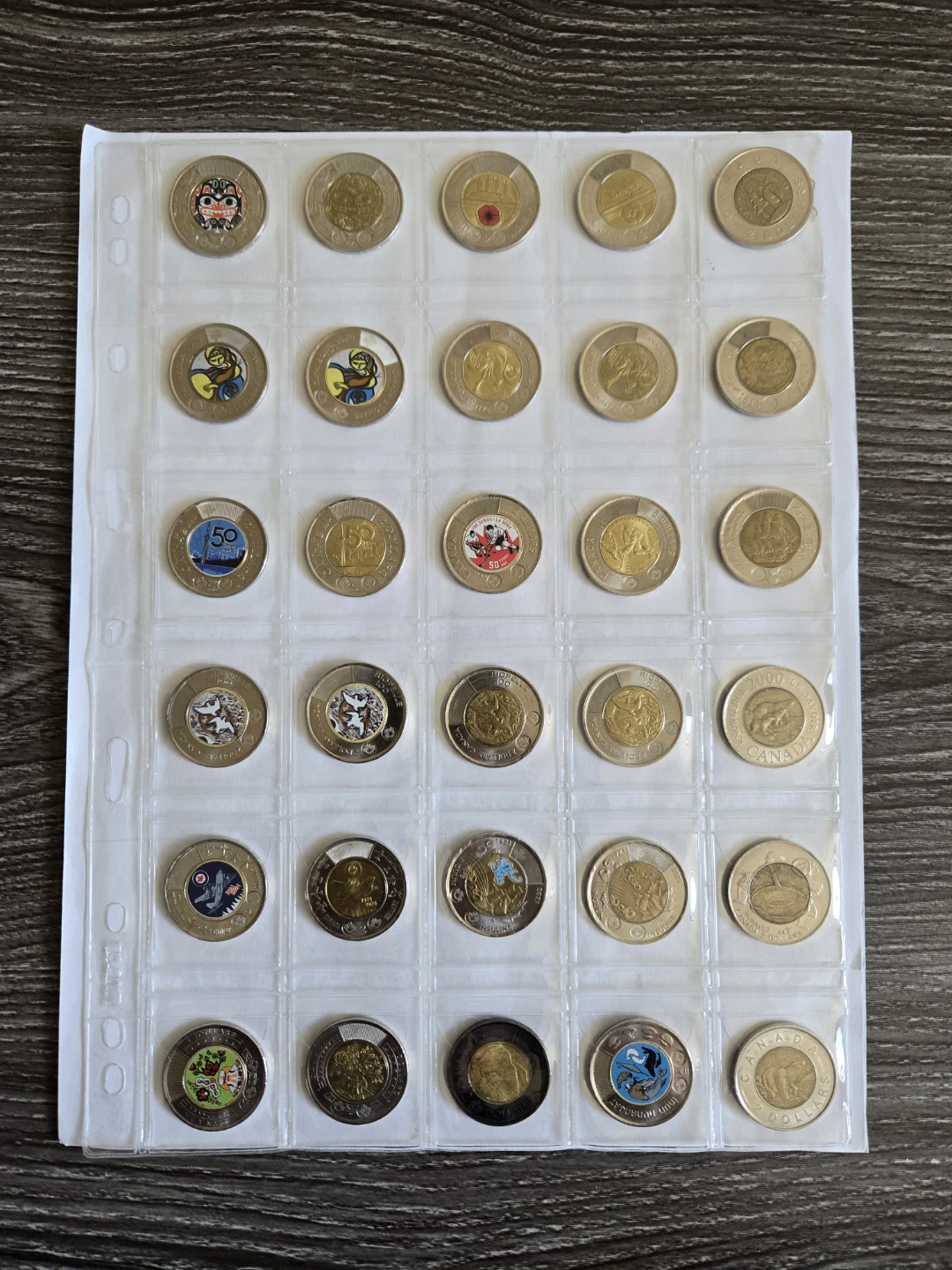 30 Canadian $2 Coins