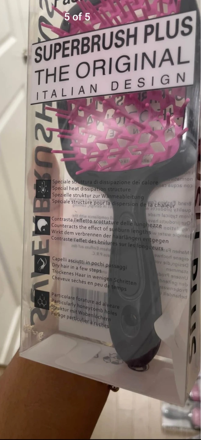 NEW- SUPERBRUSH PLUS the Original. Detangle hair Italian design. - photo 3