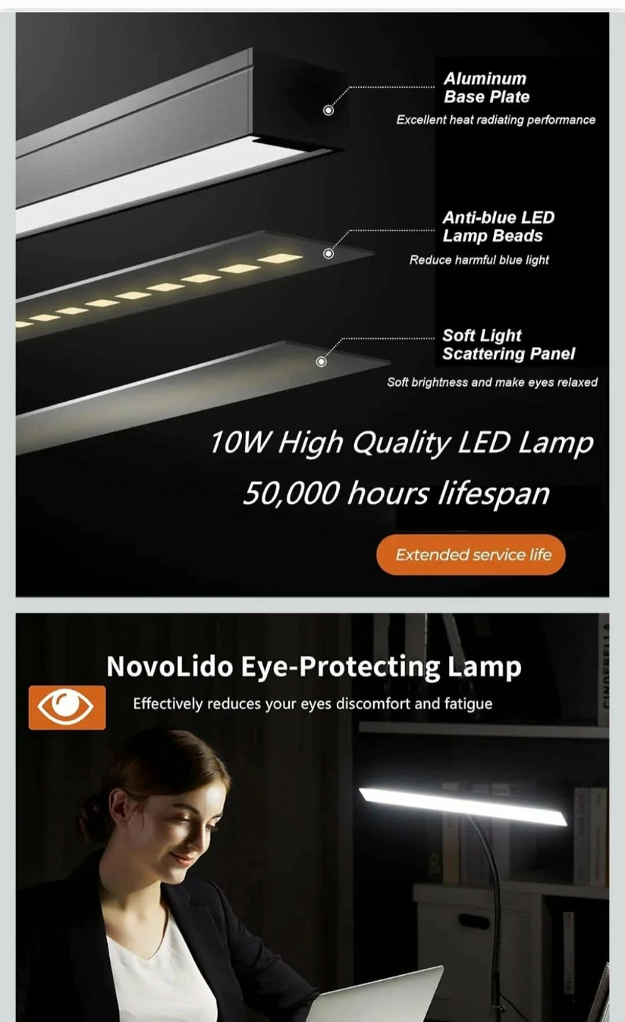 NovoLido Eye-Protecting LED Desk Lamp - photo 4
