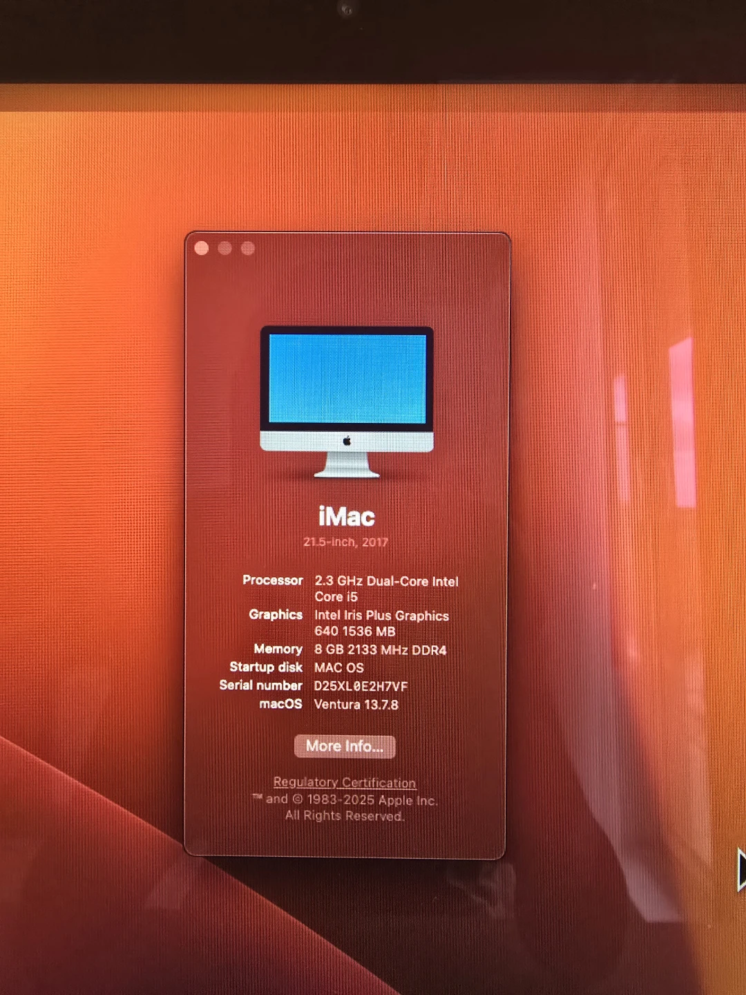 HUGE DEAL Apple iMac 21.5-inch 2017 1TB HDD and 8GB RAM