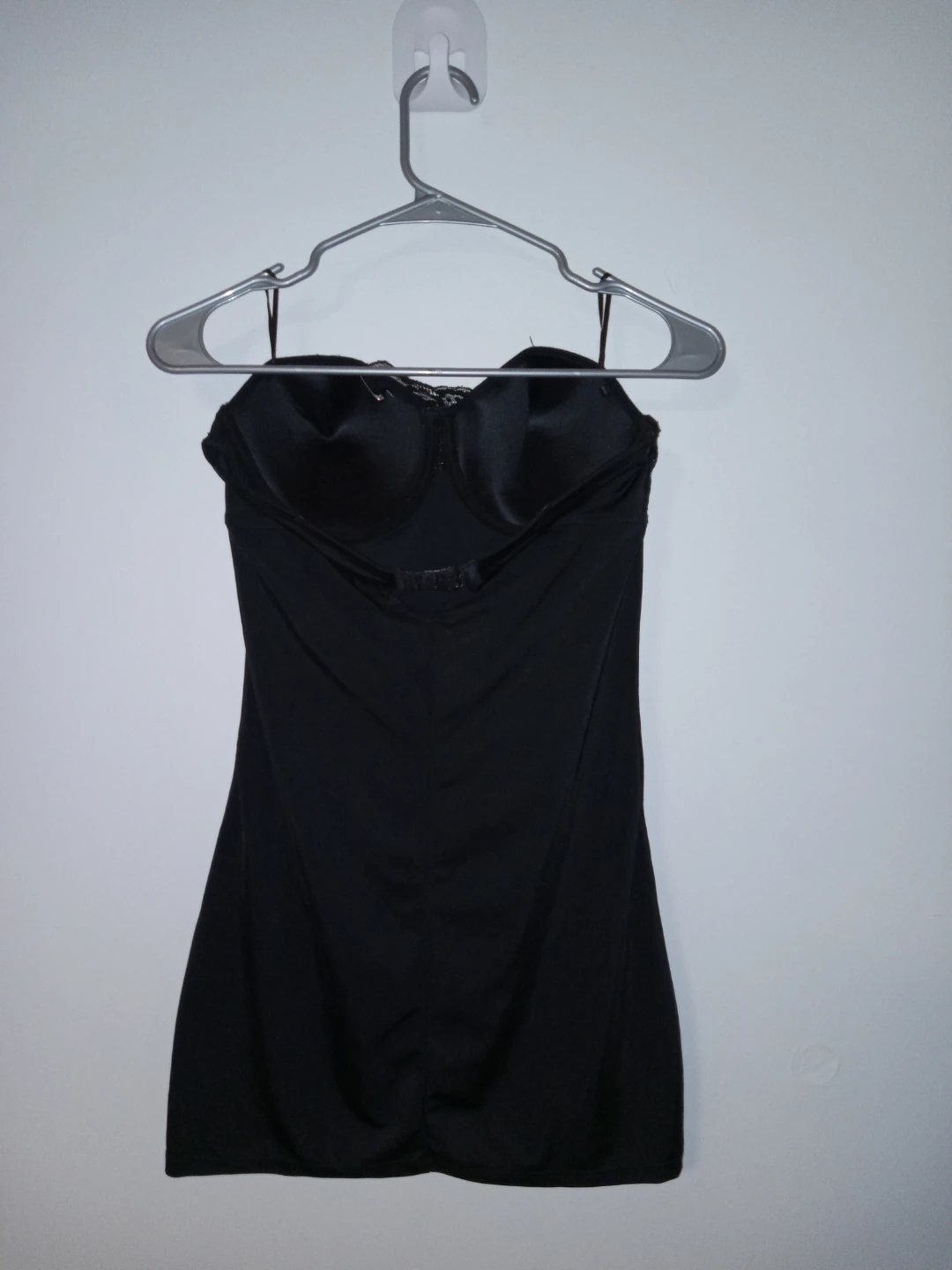 Firm Foundations Black Lace Trim Slip Dress - photo 2