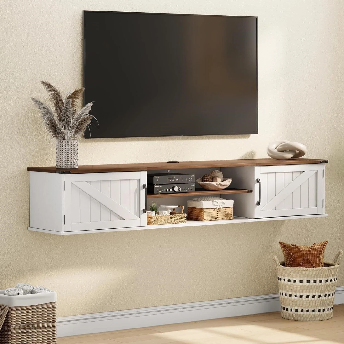 New floating tv stand