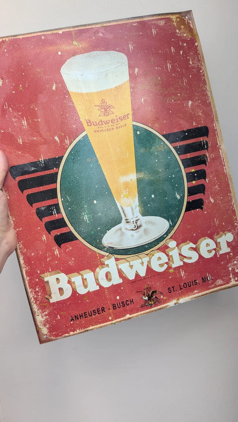 Budweiser Metal Sign - photo 3