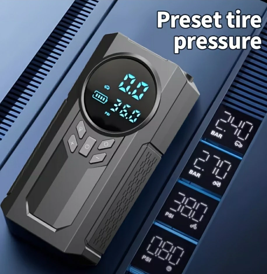 8000A Portable Air Compressor/Car Emergency Jump starter - photo 3