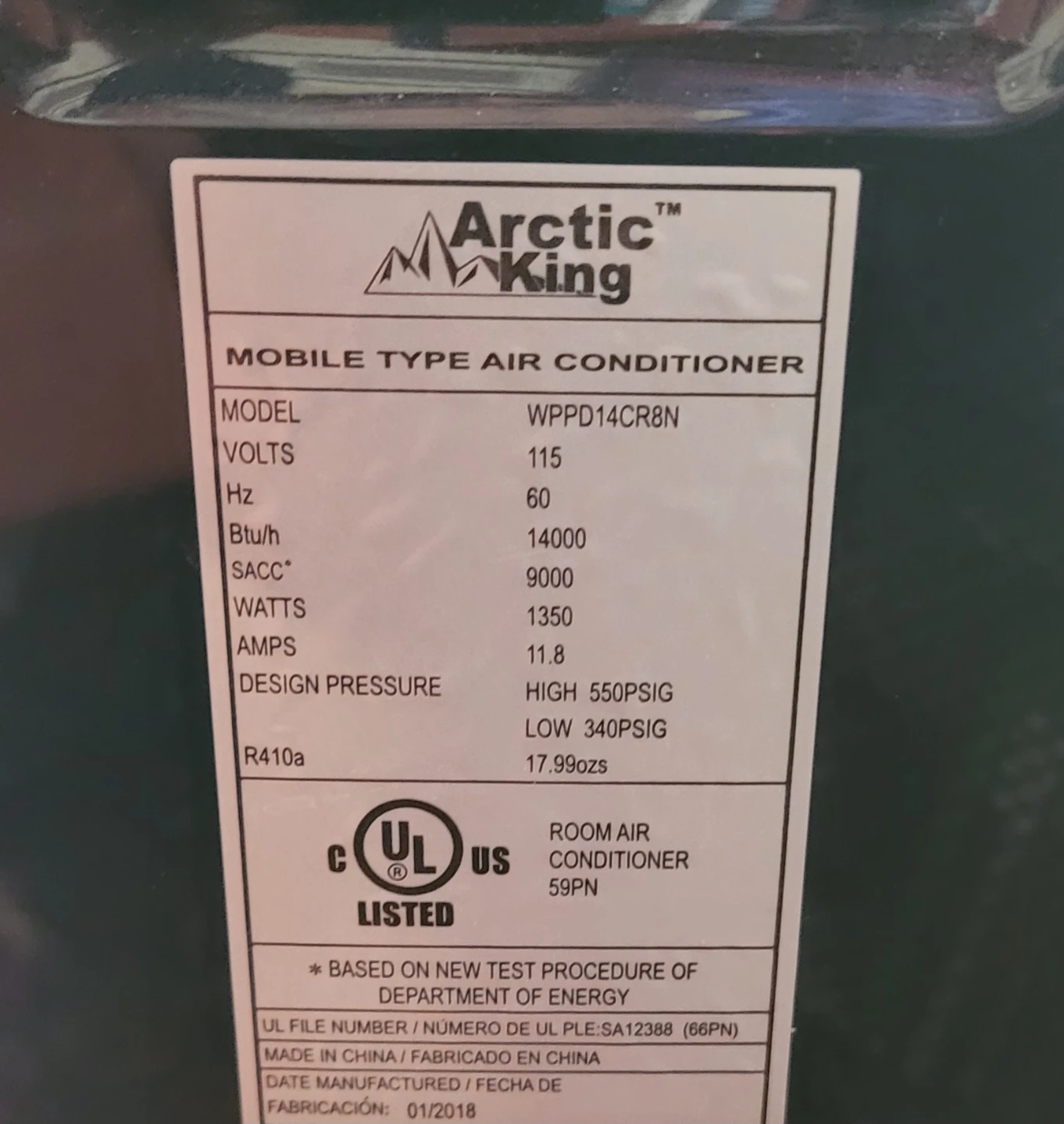 Arctic King Portable Air Conditioner - - photo 3