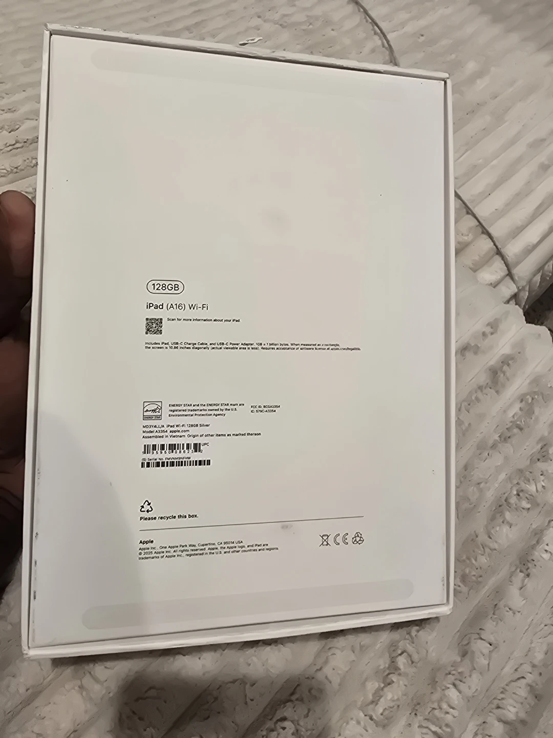 Apple iPad (A16) Wi-Fi 128GB Silver