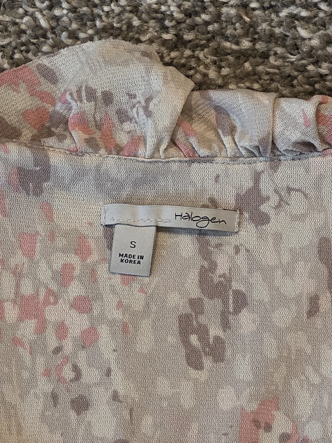 Halogen Women's Ruched Floral Print Top Size S - photo 2