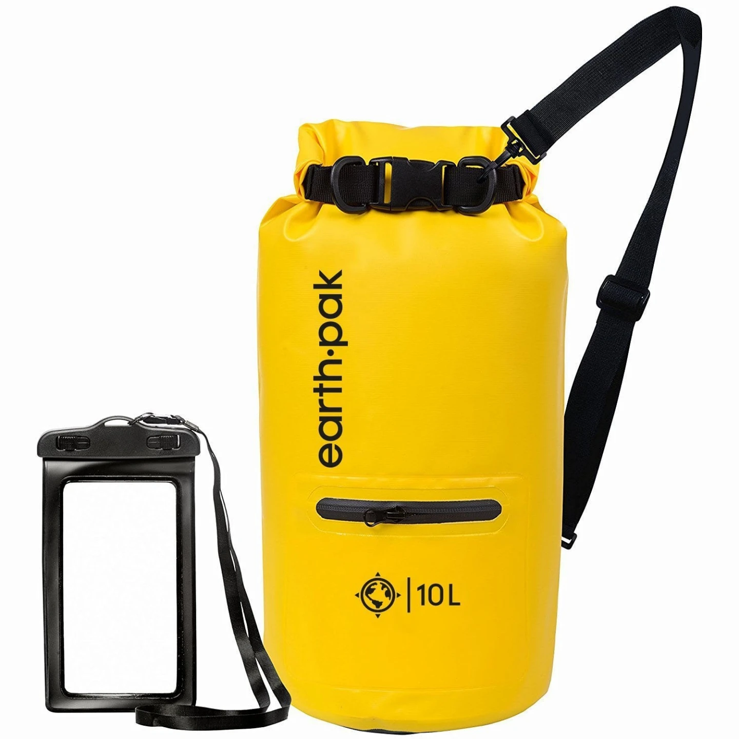 Earth Pak Yellow 10L Waterproof Dry Bag with Phone Case - photo 5